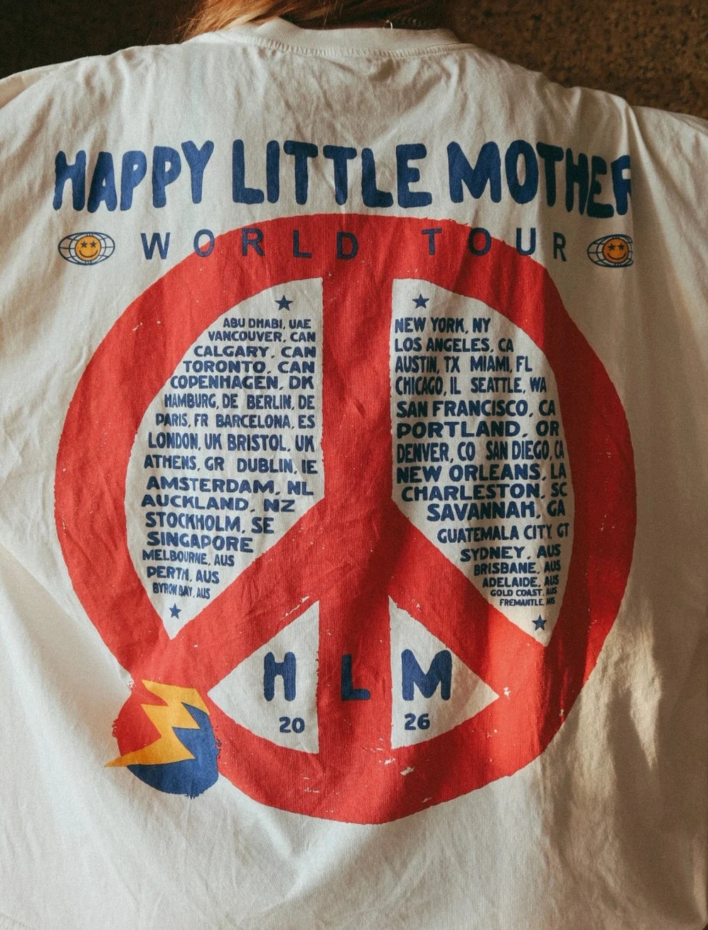 World Tour Tee | Vintage Graphic Tee | Happy Little Mother