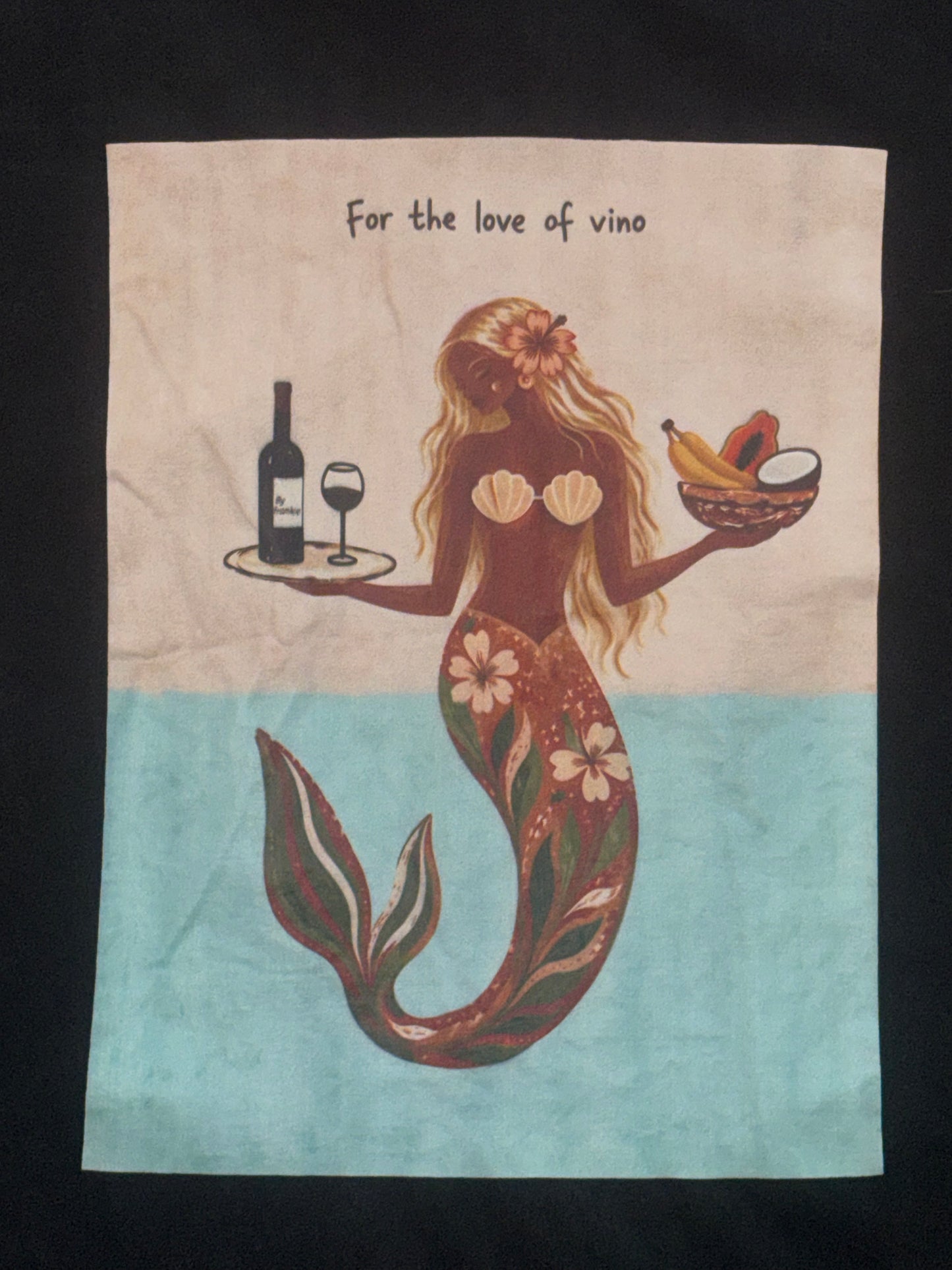 For the Love of Vino Tee Black | Oversized Cotton Tee