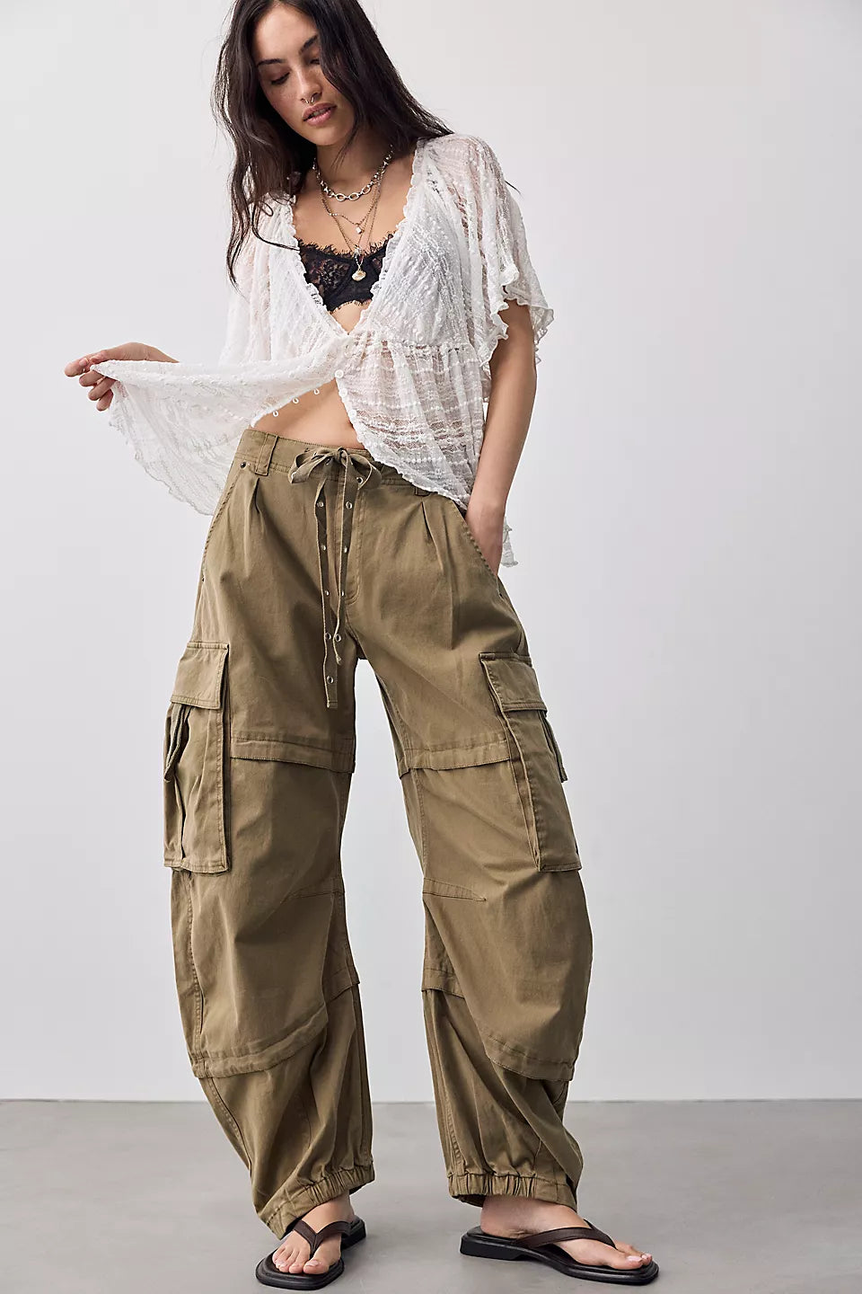We The Free Reef Curved Twill Cargo Pants | Free People