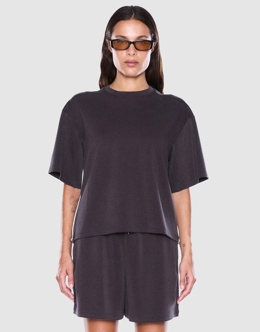 Ena Pelly Sana Relaxed Tee | Charcoal | Studio Row