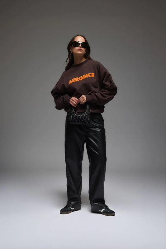 Aerobics Sweatshirt - Espresso