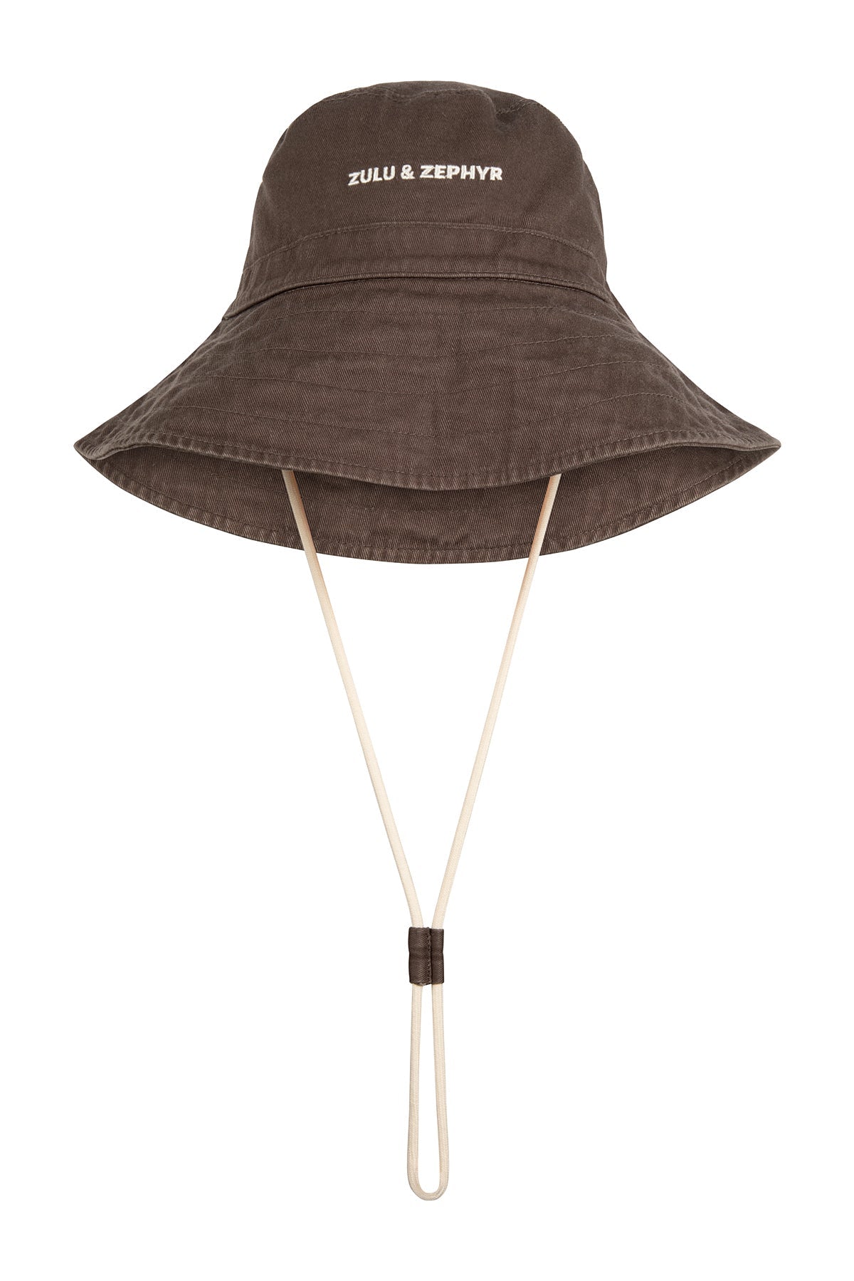 ZZ Logo Bucket Hat - Cocoa | Zulu & Zephyr AU