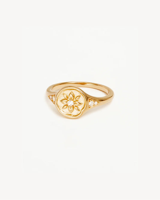 18k Gold Vermeil Live in Love Ring