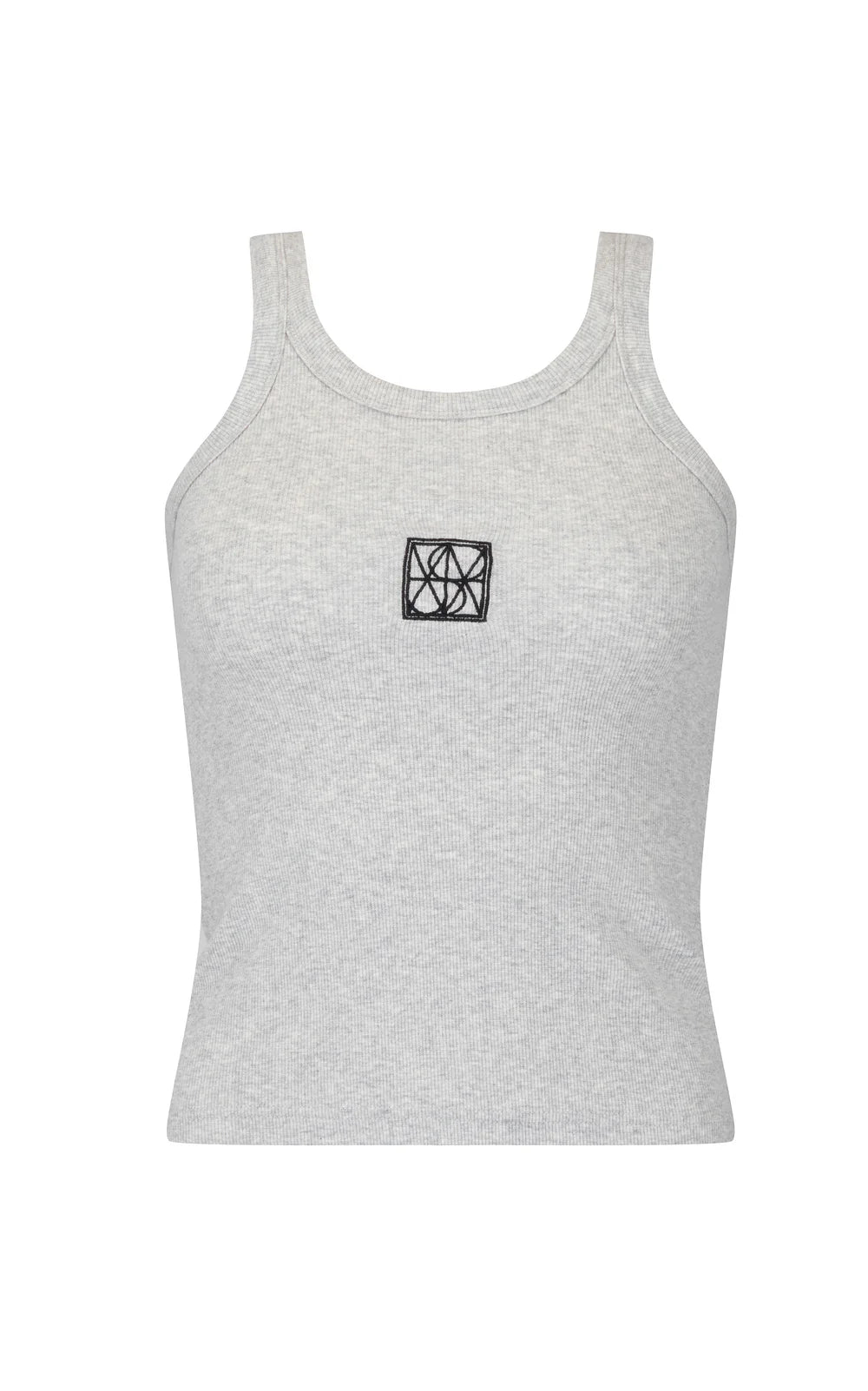 MONOGRAM TANK GREY MARLE