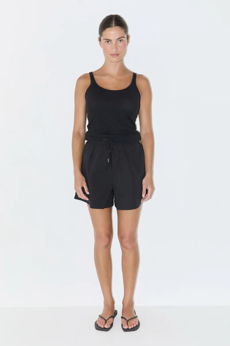 Rib Hemp Jersey Tank - Black | Zulu & Zephyr AU