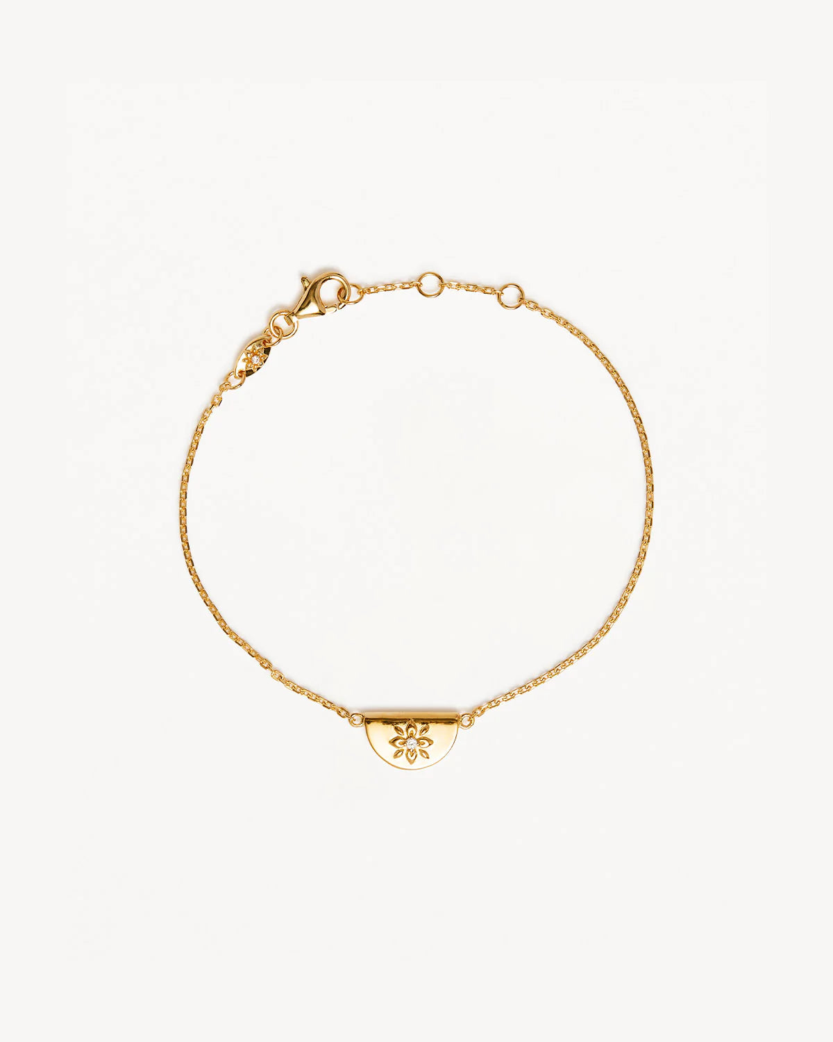 By Charlotte Lotus Bracelet - Gold Vermeil