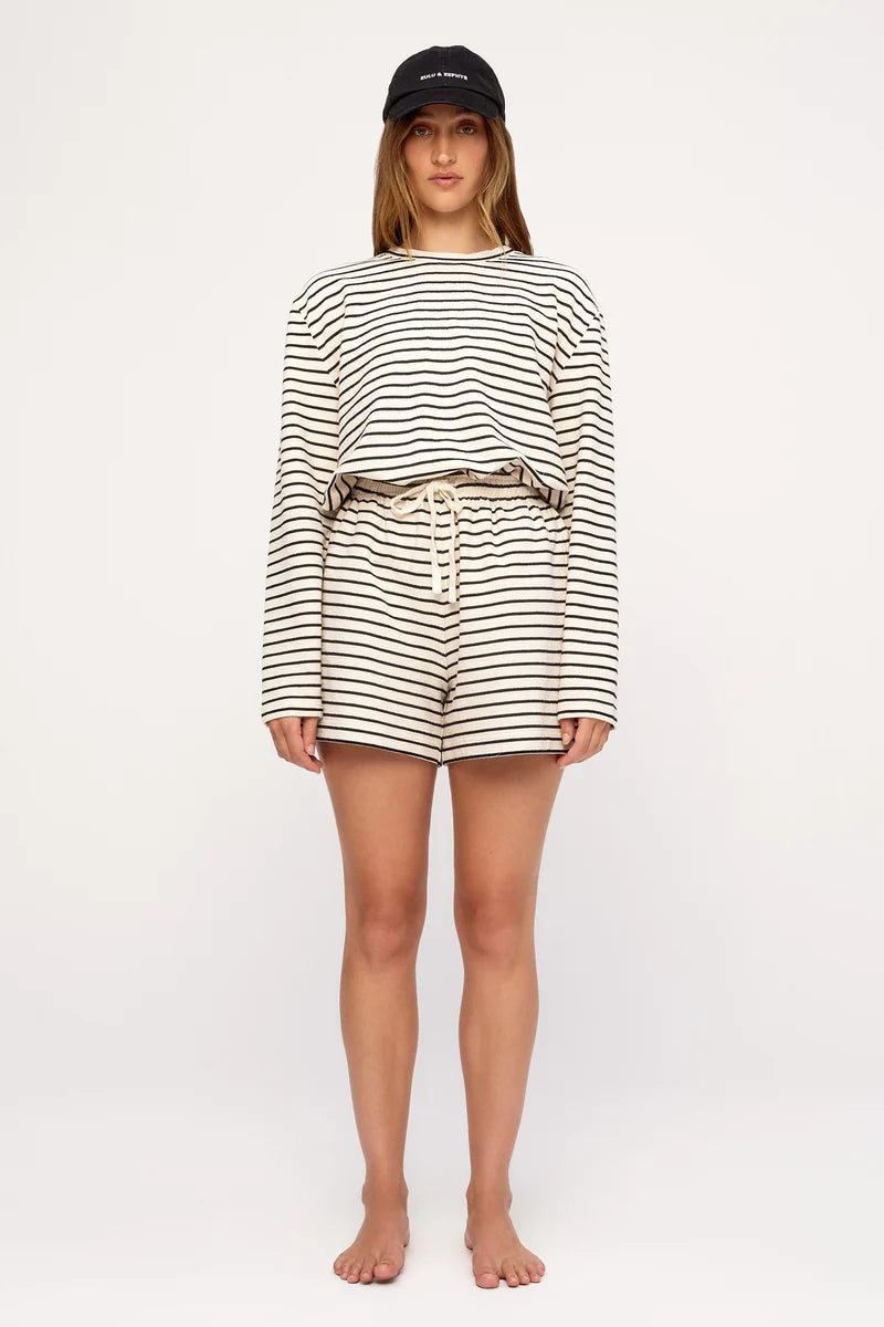 Jersey Sport Short - Black Stripe | Zulu & Zephyr AU
