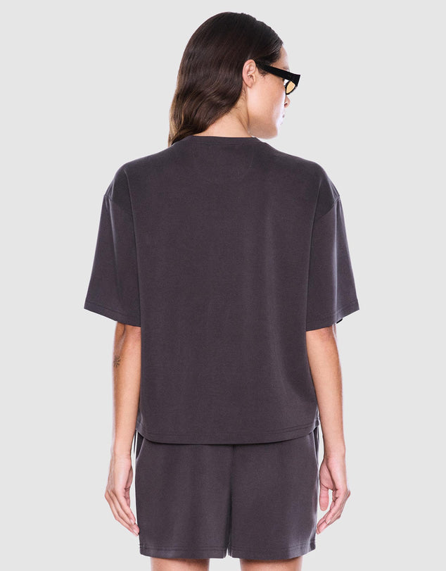 Ena Pelly Sana Relaxed Tee | Charcoal | Studio Row