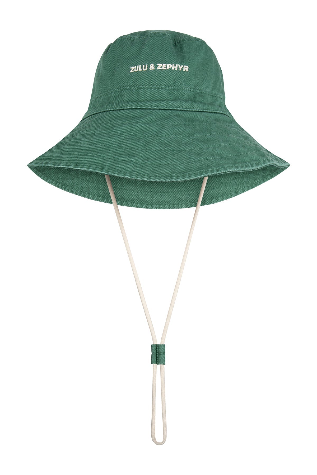 ZZ Logo Bucket Hat - Tallow Green | Zulu & Zephyr AU