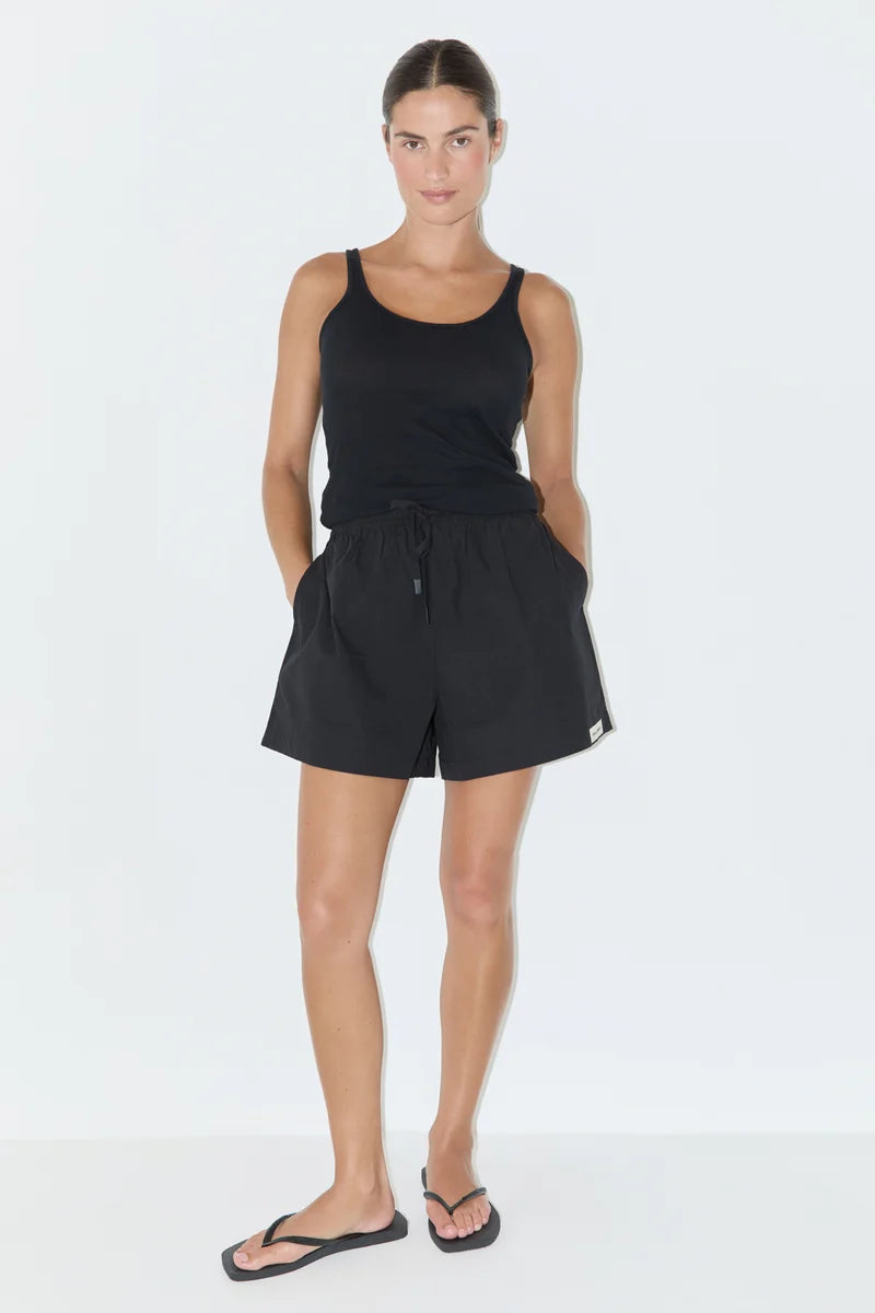 Rib Hemp Jersey Tank - Black | Zulu & Zephyr AU