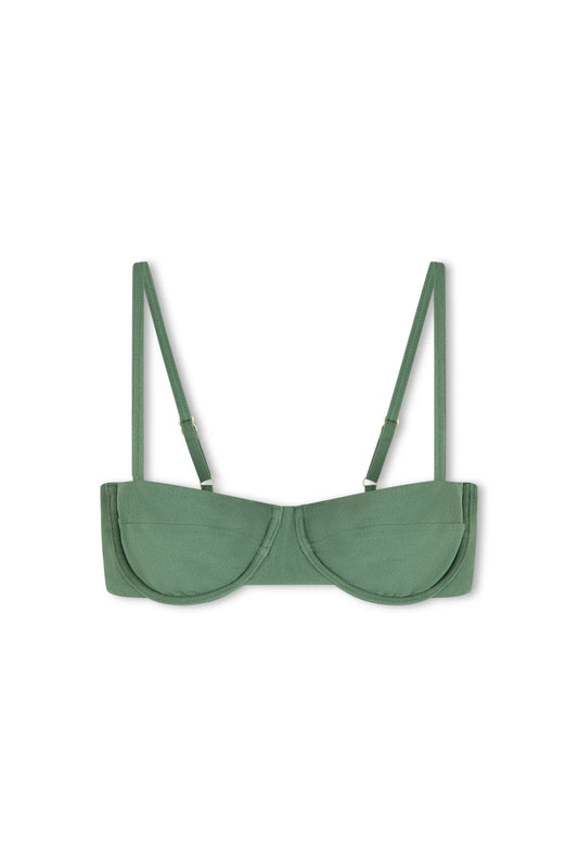 EUCALYPTUS TEXTURED BALCONETTE BRA CUP