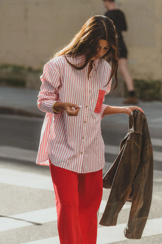 AJJA Shirt Red Stripe