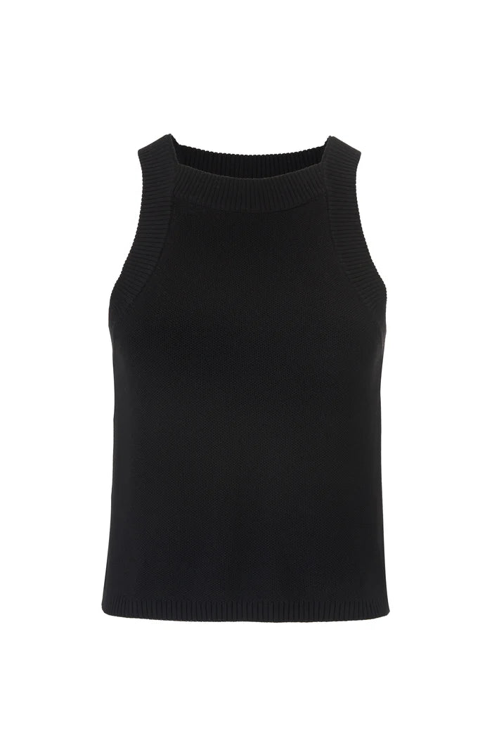 Sancia The Tash Tencel Knit Tank | Noir | Shop AU