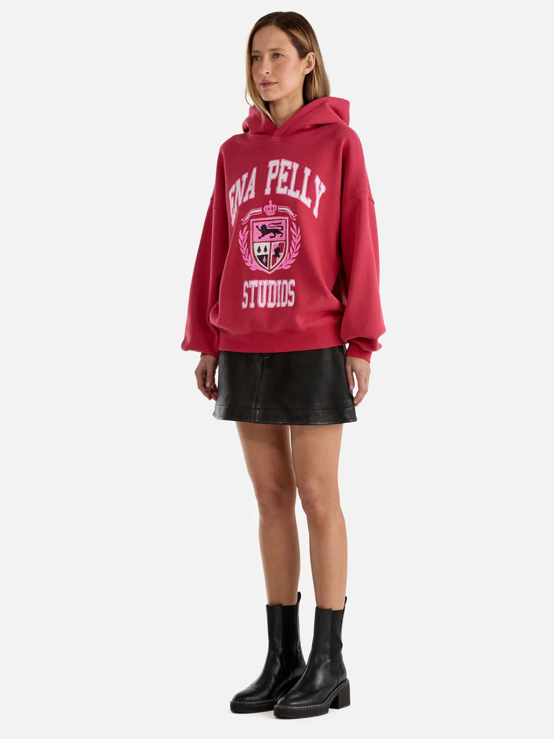 Brooke Oversized Hoodie -  Poppy Red