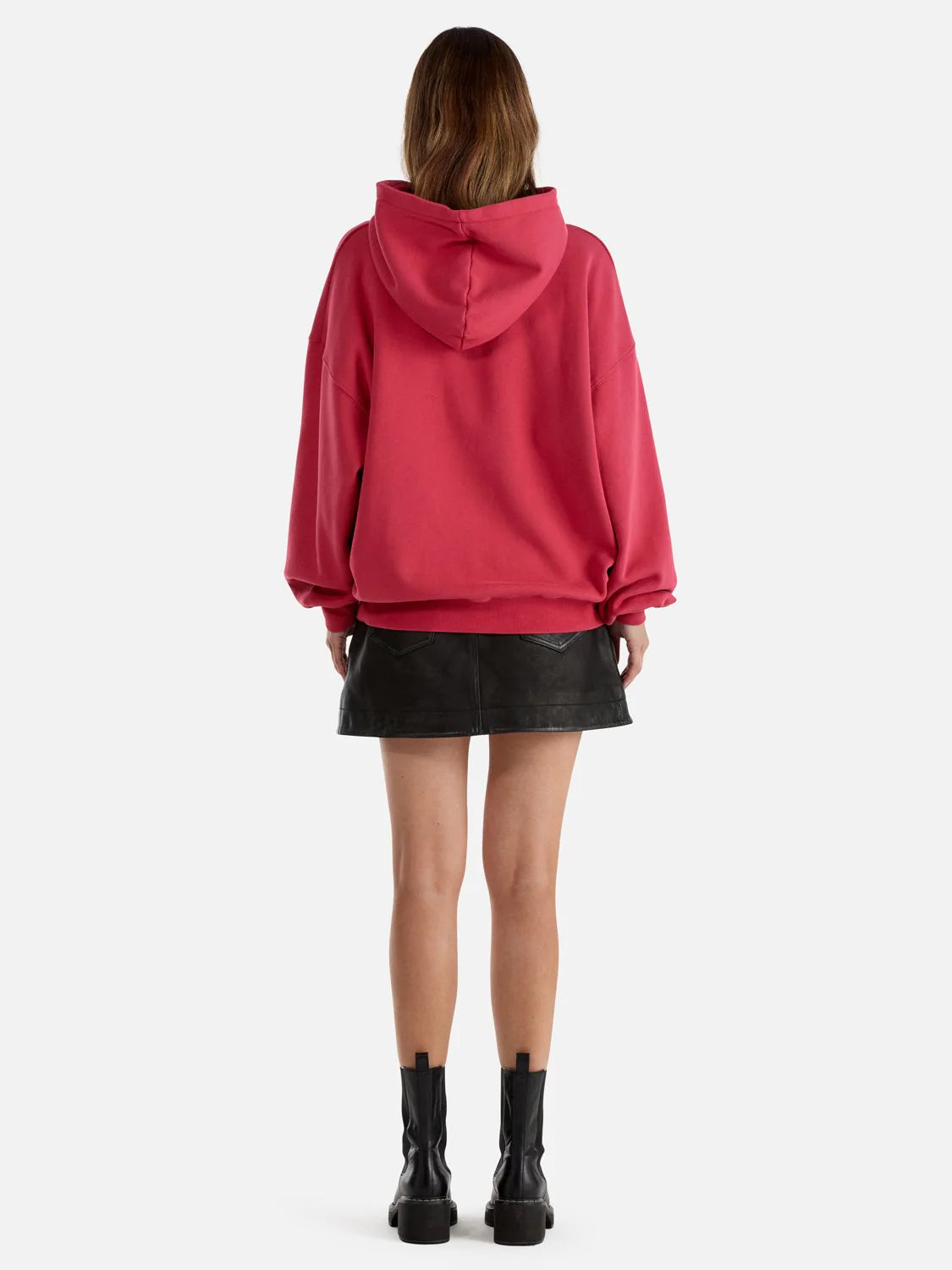 Brooke Oversized Hoodie -  Poppy Red