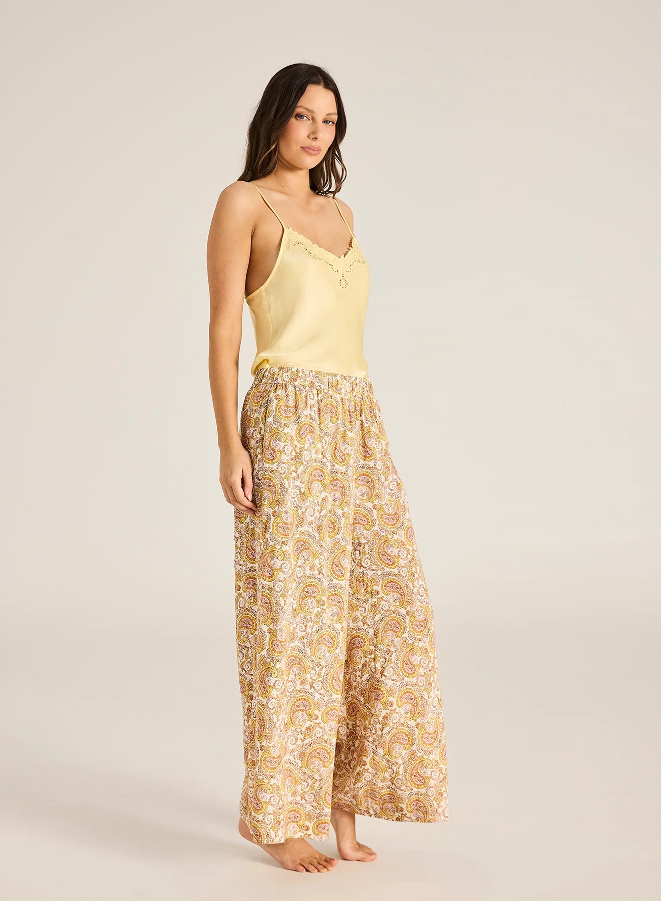 Tigerlily Calista Alanya Pant | Wide-Leg Viscose