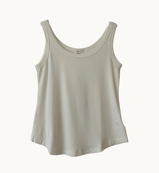 Little Lies Tara Tank | White Scoop Neck Tank Australia