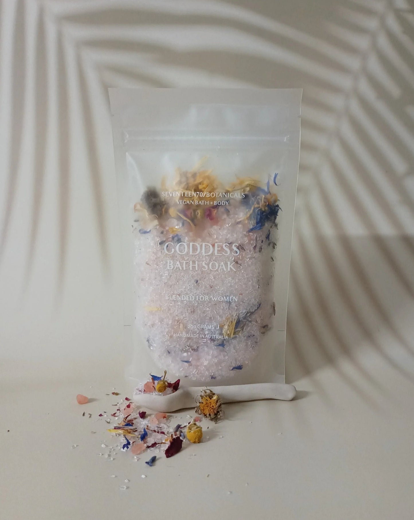 Goddess Bath Soak by Seventeen Seventy, made in Australia, all natural ingredients