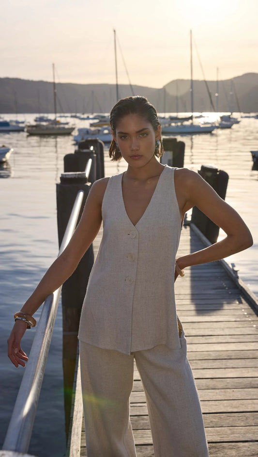 Alba Vest - Natural Marle