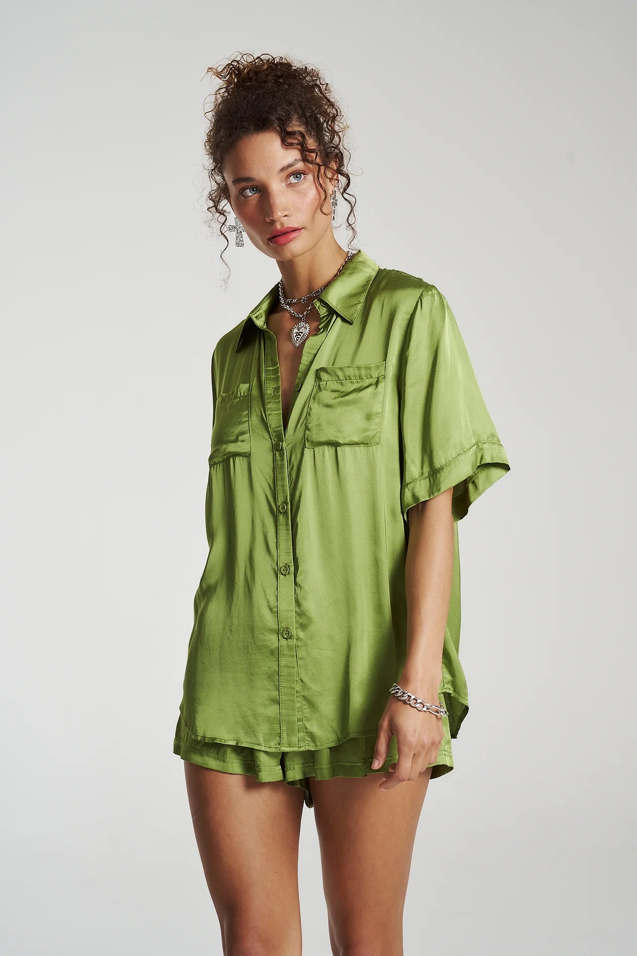 Button Up Shirt - Moss