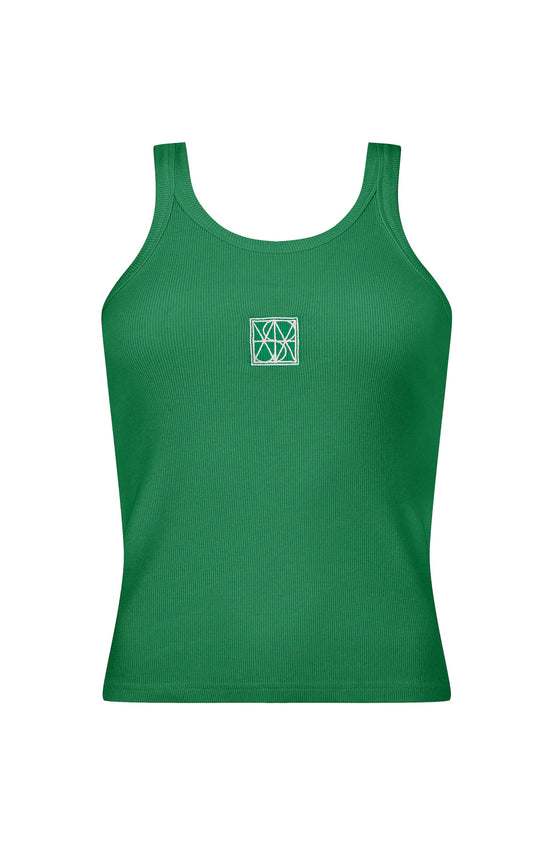 MONOGRAM TANK DEEP GREEN