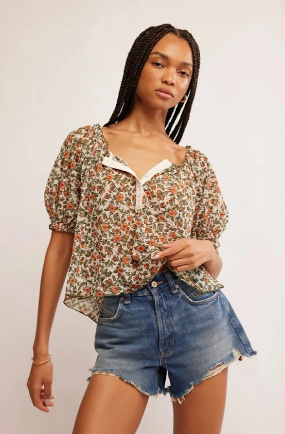 Astra Peasant Top - Daisy Combo