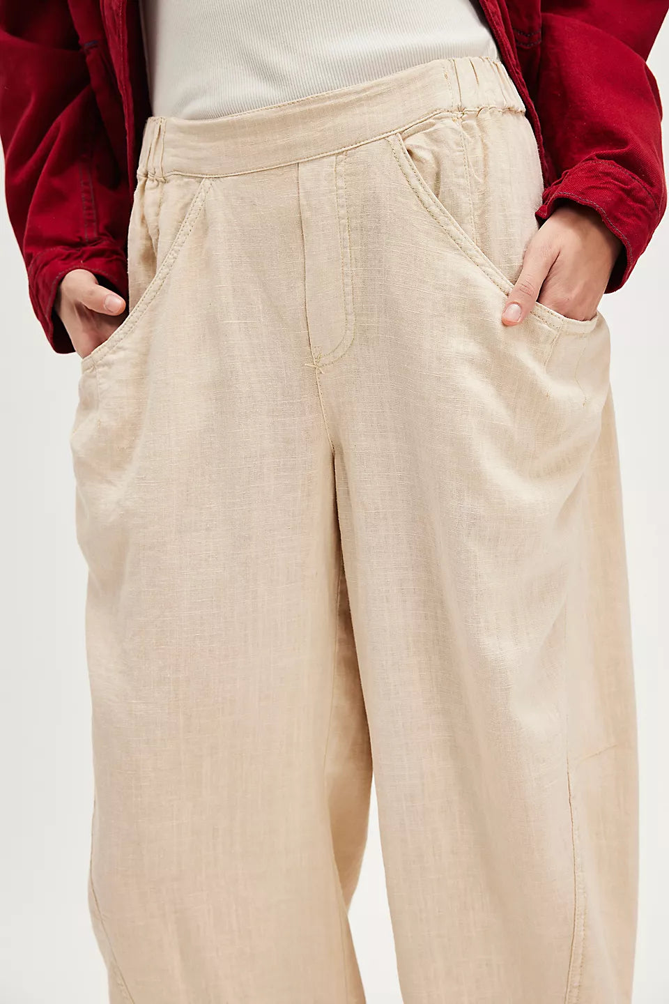 High Road Solid Pull-On Barrel Pants