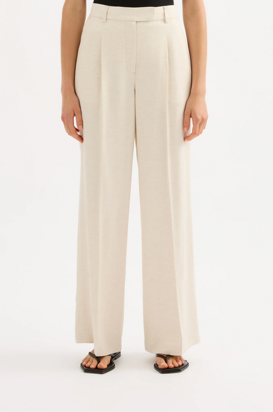 Logan Tailored Pant - Bone