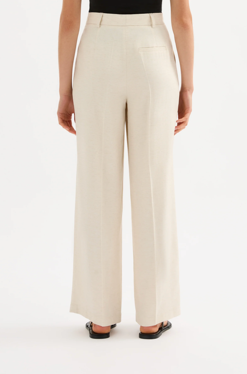 Logan Tailored Pant - Bone