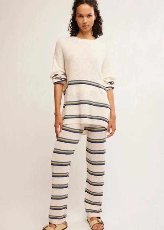 Mariner Sweater Pant - Ecru Combo