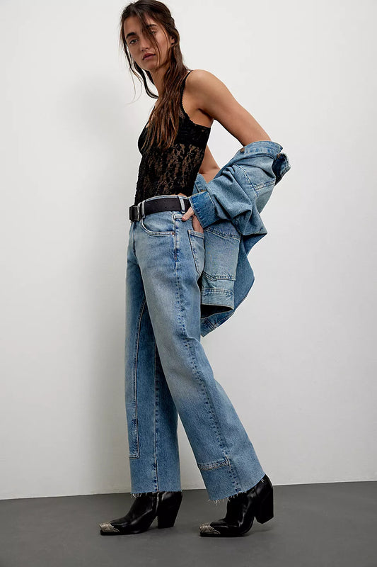 We The Free Risk Taker Mid-Rise Jeans - Mantra