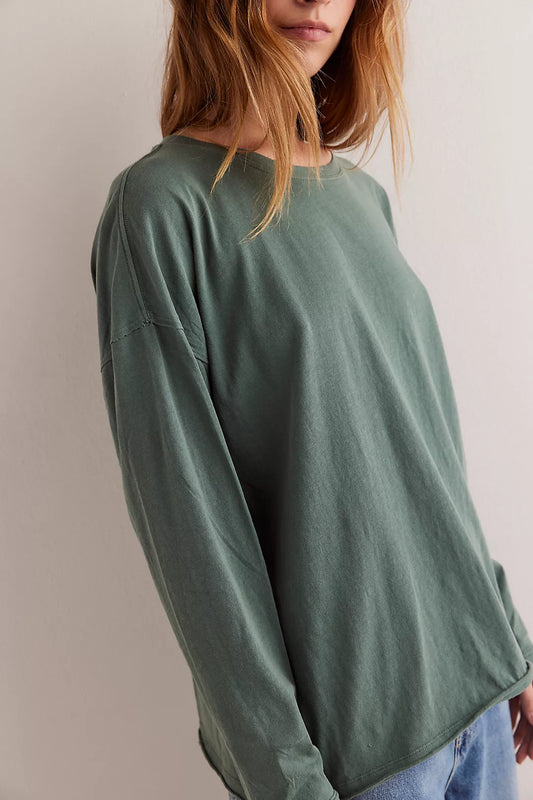 Nina Long-Sleeve Tee - Topiary