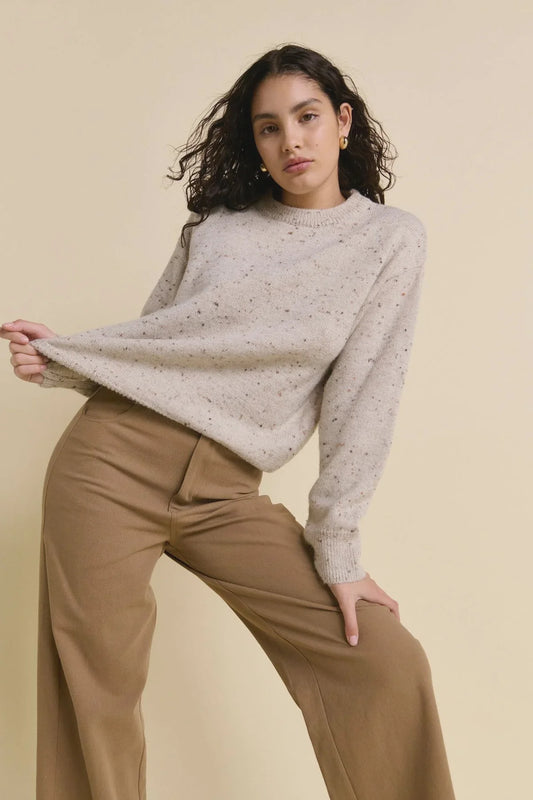 Lori Jumper - Latte Speckle