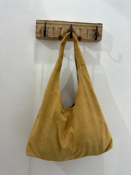 Suede Tote - Sand