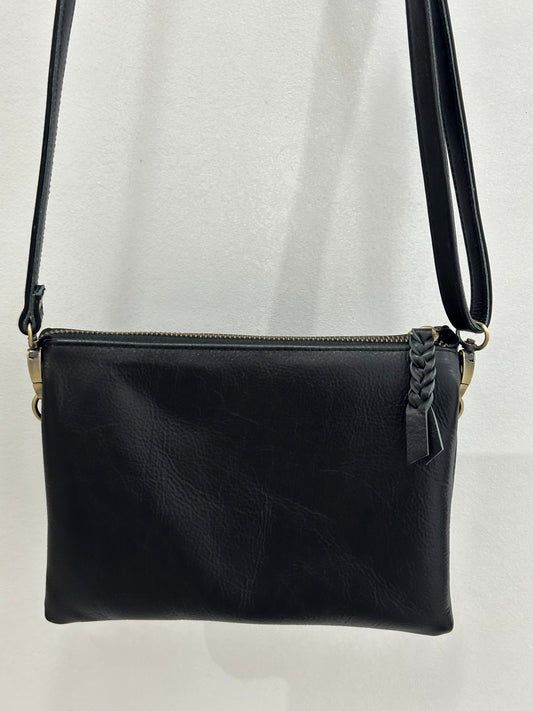 Mini Leather Handbag - Black