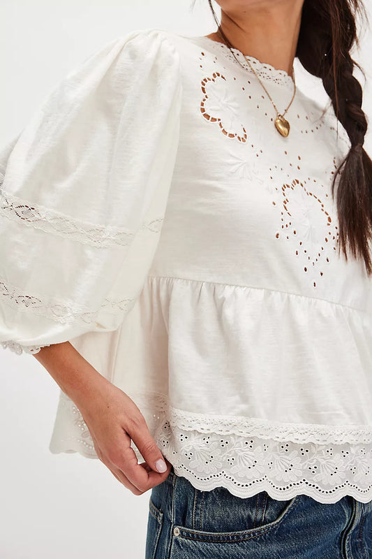 Bowie Reversible Top - Ivory