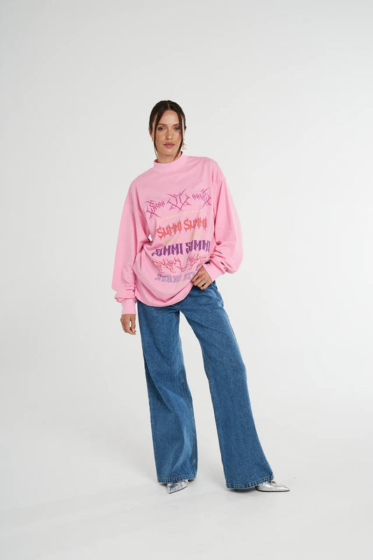 LS Band Tee - Pink