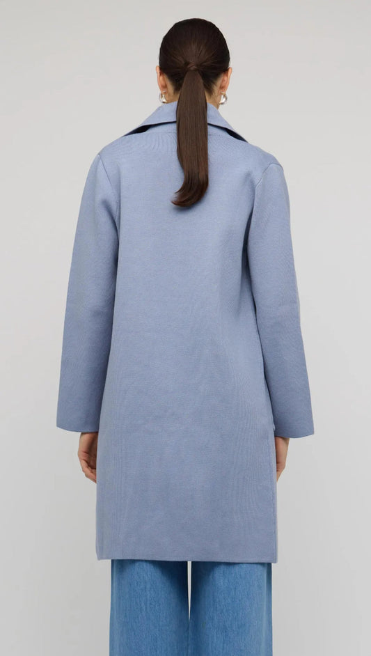 Core Coatigan - Dove Blue