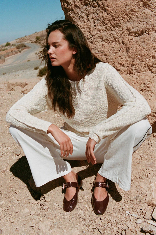 SONYA KNIT JUMPER - CREME