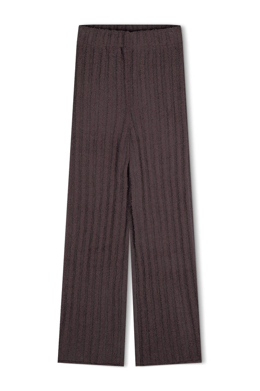 Zulu & Zephyr Textured Stripe Knit Pant - Currant