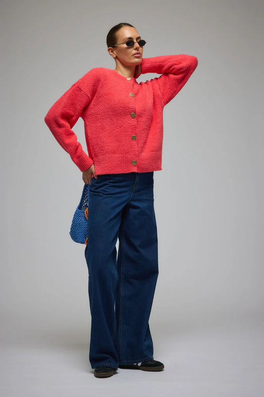 AIME CARDIGAN CORAL