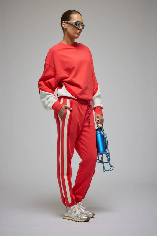 SPLICE SWEATSHIRT CORAL