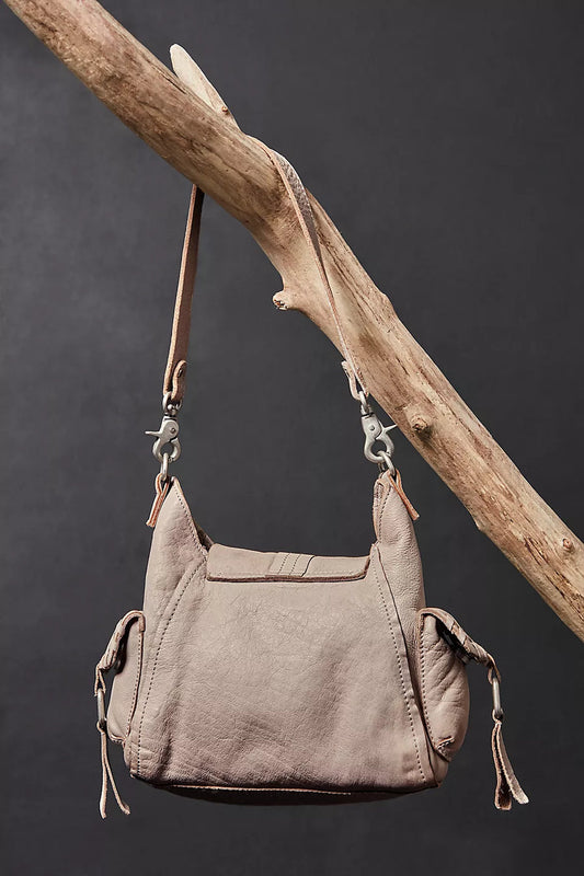 Baby Leigh Distressed Tote Bag - Pearl