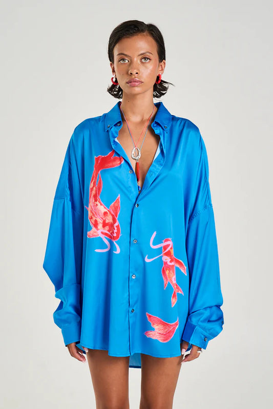 LS OS Shirt - Koi