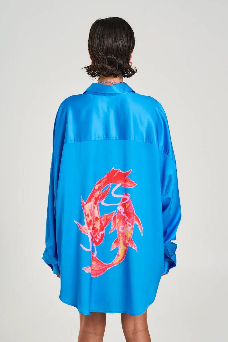 LS OS Shirt - Koi