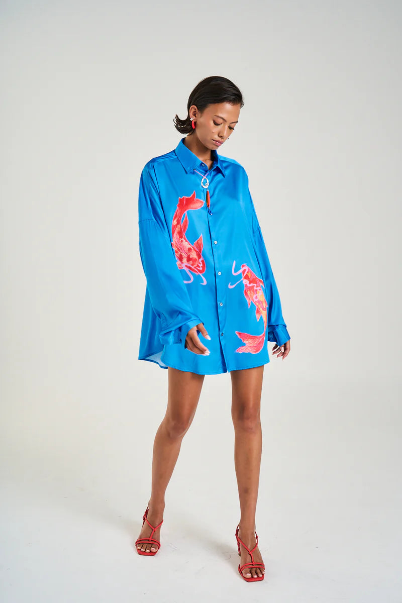 LS OS Shirt - Koi