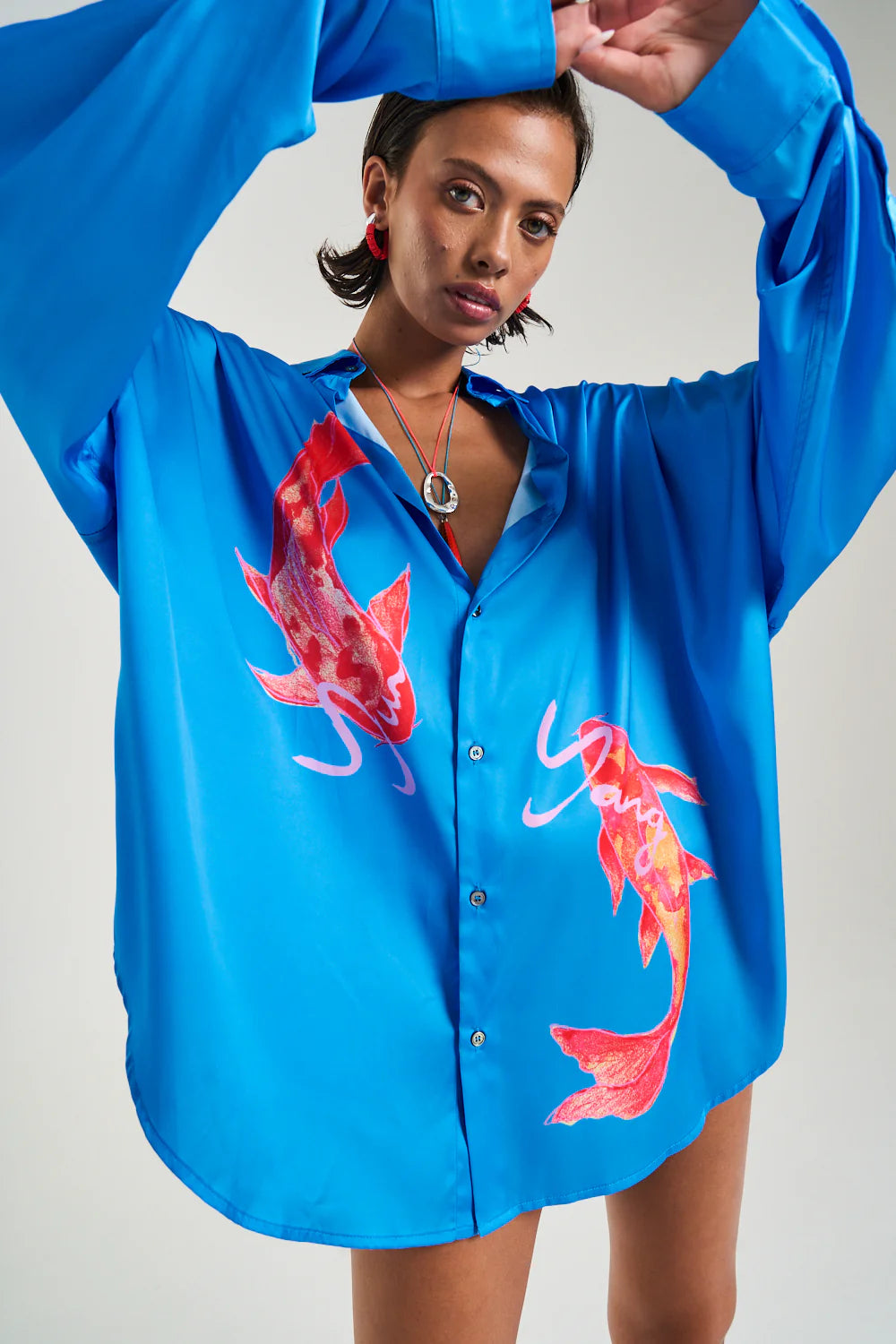 LS OS Shirt - Koi