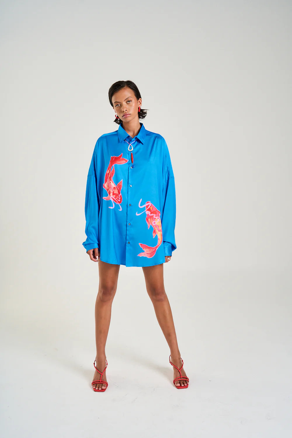 LS OS Shirt - Koi