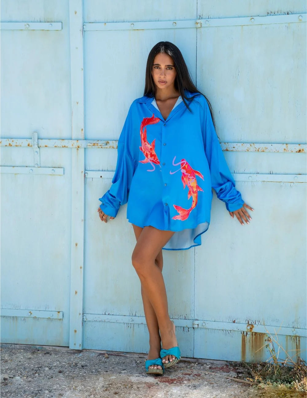 LS OS Shirt - Koi