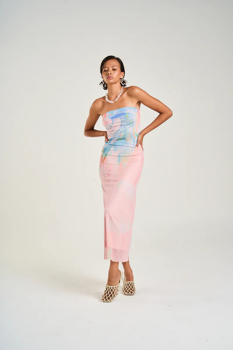 Strapless Mesh Dress - Medusa Phase MPH